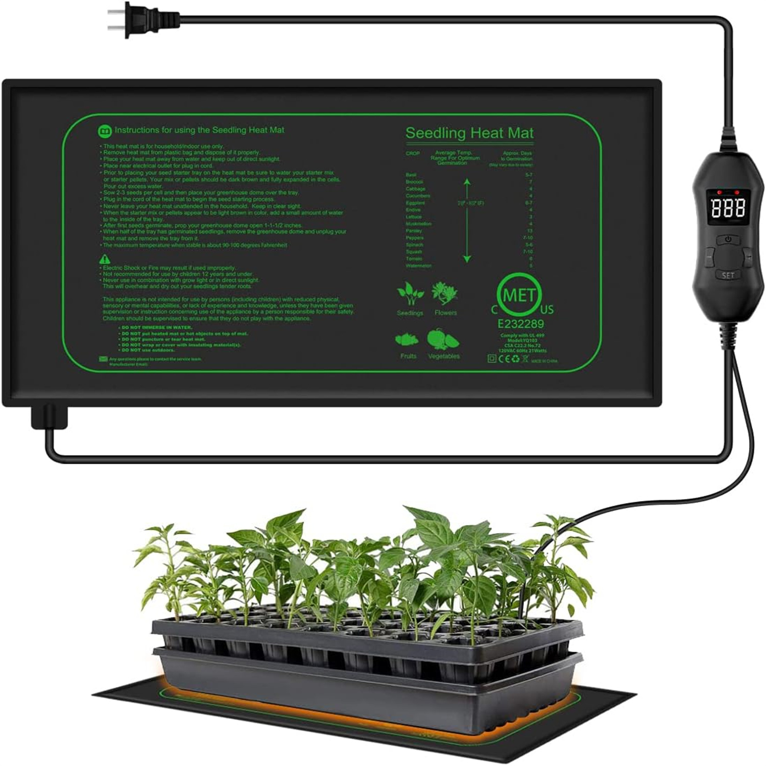Tapete Térmico para Sementes c - Heat Mat Seedling avaliação e preço